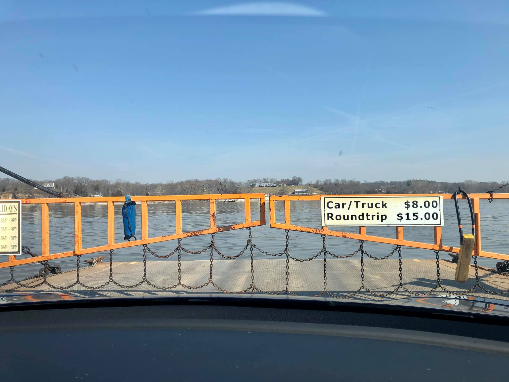 Looking forward on the Golden Eagle Ferry