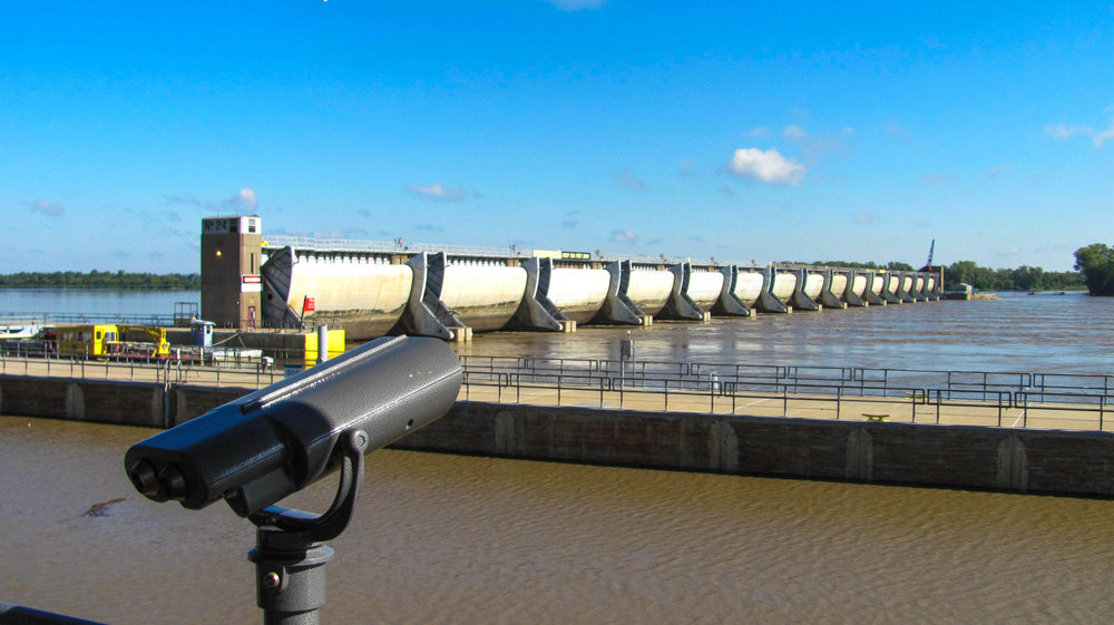 Clarksville Lock and Dam Viewing Area