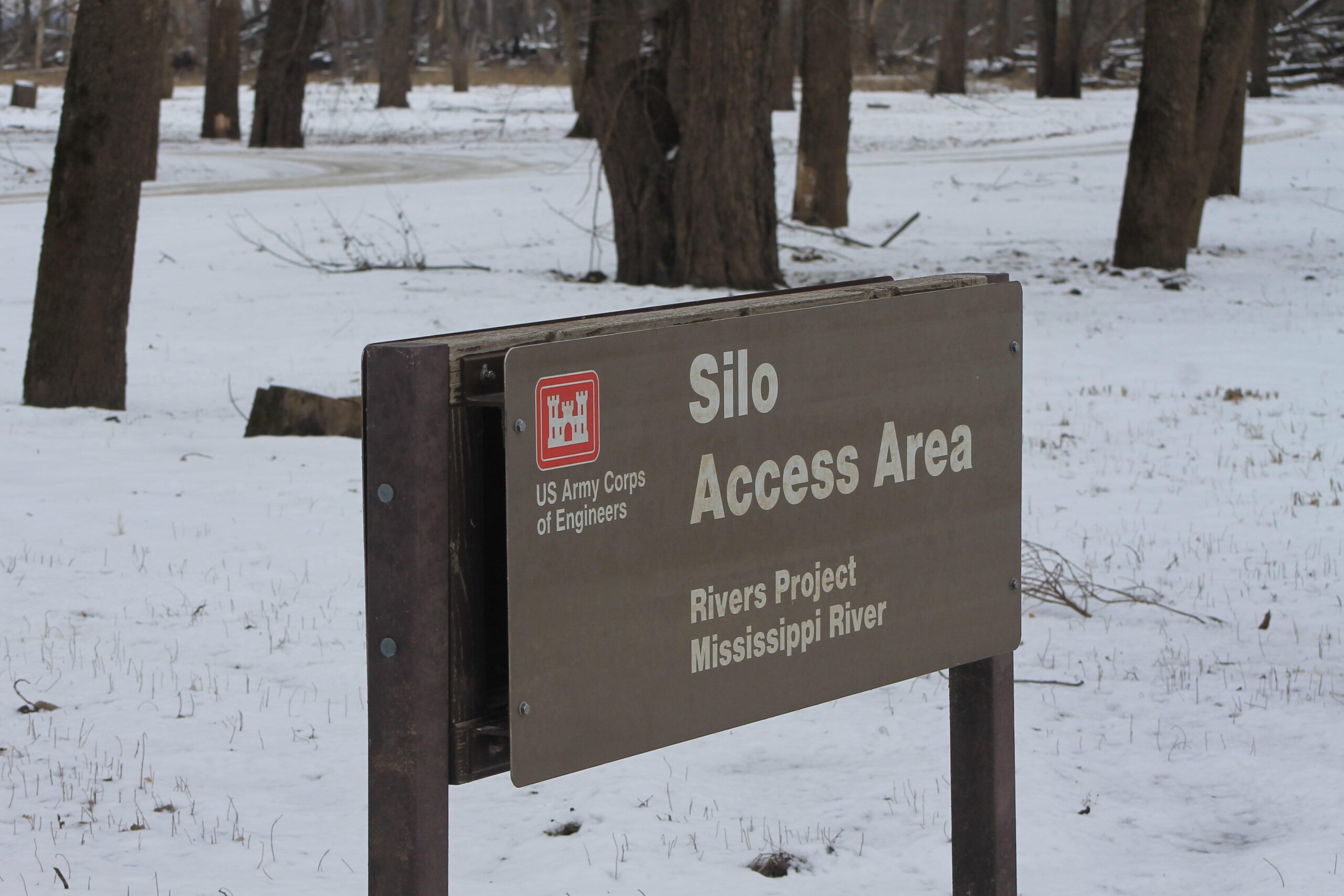 Silo Access Sign US Army Corps of Engineers